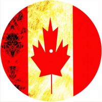 7'' Slipmat - Canadian Patriot Flag 2 