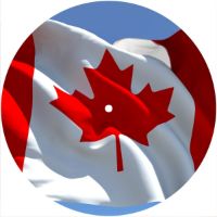 7'' Slipmat - Canadian Patriot Flag 4 