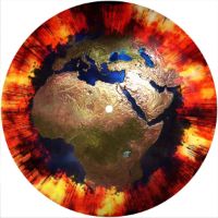 7'' Slipmat - Earth Global Flames 