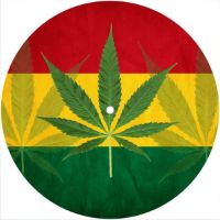 7'' Slipmat - Flag Rasta 1 