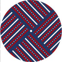 7'' Slipmat - Flag US Patriot Design 1 