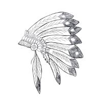 7'' Slipmat - Head Dress 1 