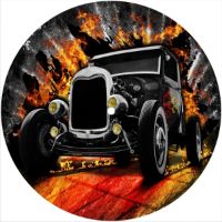 7'' Slipmat - Hot Rod Car 1 