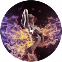 7'' Slipmat - Lady In Flame 