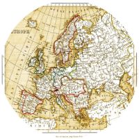 7'' Slipmat - Map Europe-old 