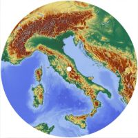 7'' Slipmat - Map Italy 