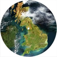 7'' Slipmat - Map Satelite UK United Kingdom 