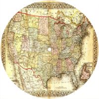 7'' Slipmat - Map USA 2 