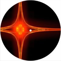 7'' Slipmat - Orange Light Refraction 