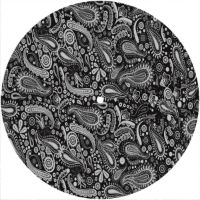 7'' Slipmat - Paisley BK-GY 