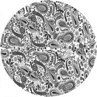 7'' Slipmat - Paisley WH-BK 