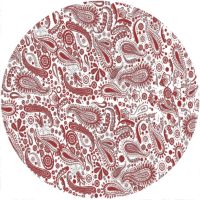 7'' Slipmat - Paisley WH-RD 