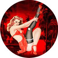 7'' Slipmat - Pin Up Girl All Red 