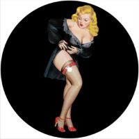 7'' Slipmat - Pinup Black Negligee 