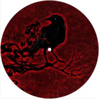 7'' Slipmat - Raven On Red 