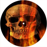 7'' Slipmat - Skull And Flames 1 