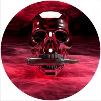 7'' Slipmat - Skull Bullet Red 