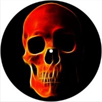 7'' Slipmat - Skull Flamey 1 