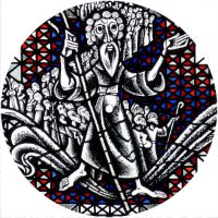 7'' Slipmat - Stained Glass Noah 