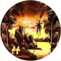 7'' Slipmat - Tikki Huts Sunset 