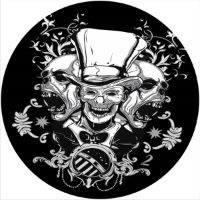 7'' Slipmat - Top Hat Skull 