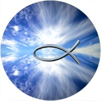 12'' Slipmat - Christian Fish Sky 