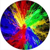 12'' Slipmat - Colorful Splash 