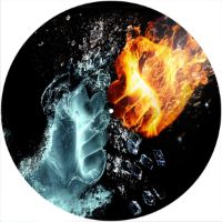 12'' Slipmat - Fire And Ice 