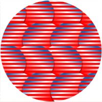 12'' Slipmat - Flag US Patriot Abstract 