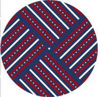 12'' Slipmat - Flag US Patriot Design 1 