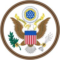 12'' Slipmat - Flag USA Seal 