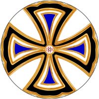 12'' Slipmat - Gothic Cross WH 