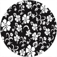 12'' Slipmat - Hawaiian Print BK 