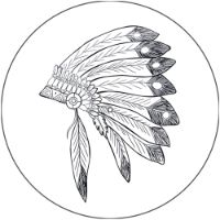12'' Slipmat - Head Dress 1 