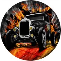 12'' Slipmat - Hot Rod Car 1 
