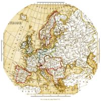 12'' Slipmat - Map Europe-old 
