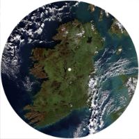 12'' Slipmat - Map Satelite Ireland 