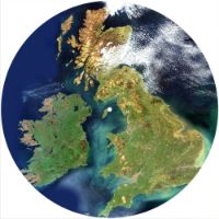 12'' Slipmat - Map United Kigdom 