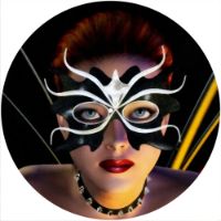 12'' Slipmat - Masked Girl 1 