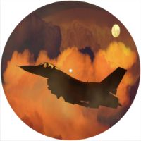 12'' Slipmat - Military Fighter Jet 3 
