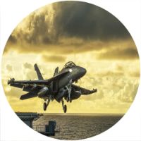 12'' Slipmat - Military Fighter Jet 5 