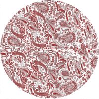 12'' Slipmat - Paisley WH-RD 