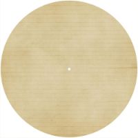 12'' Slipmat - Paper Parchment Texture Lined 