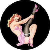 12'' Slipmat - Pinup pink Dress 