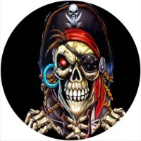 12'' Slipmat - Pirate 1 BK 