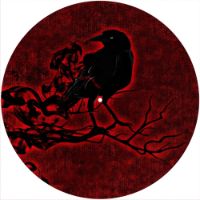 12'' Slipmat - Raven On Red 