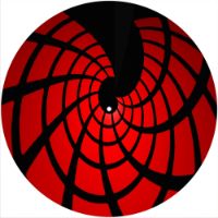 12'' Slipmat - Red Black Effect 