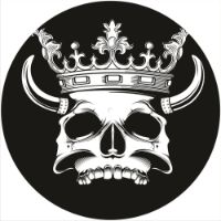 12'' Slipmat - Skull Crowned 