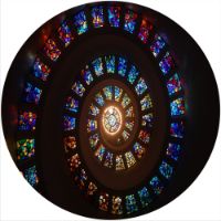 12'' Slipmat - Spiral Stained Glass 