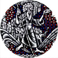 12'' Slipmat - Stained Glass Noah 